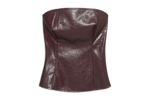 Blusa Feminina Corset Sem Alças - Vermelho