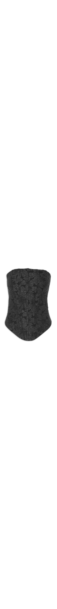 Blusa Feminina Corset Sem Mangas - Preto
