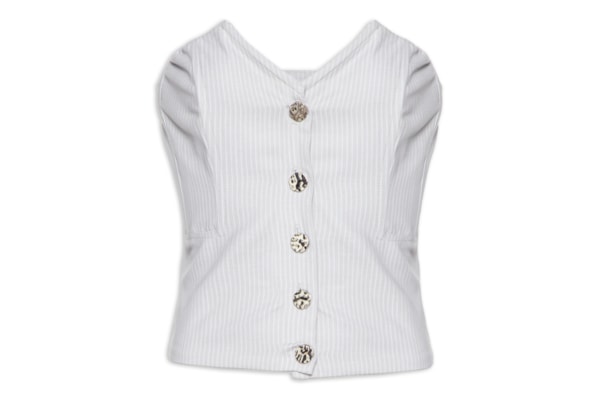 Blusa Feminina Corset Tomara Que Caia - Cinza