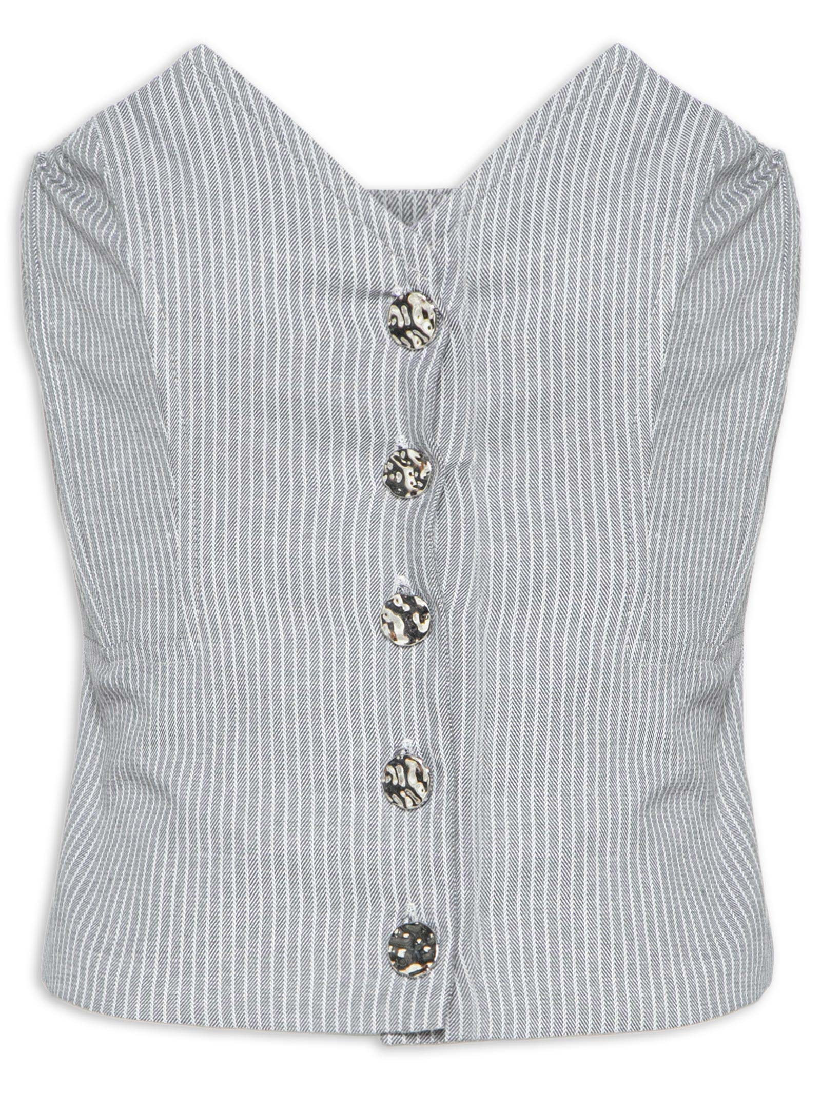 Blusa Feminina Corset Tomara Que Caia Cinza Market 33
