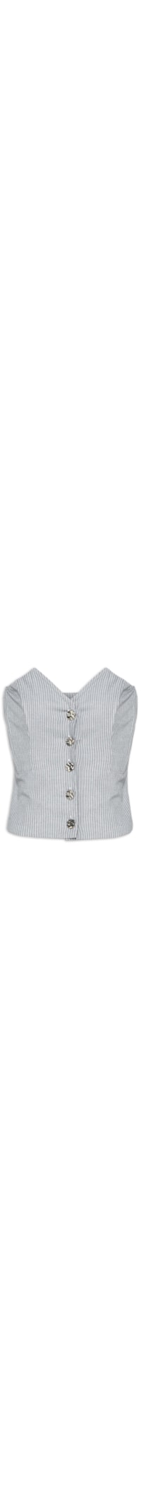 Blusa Feminina Corset Tomara Que Caia - Cinza