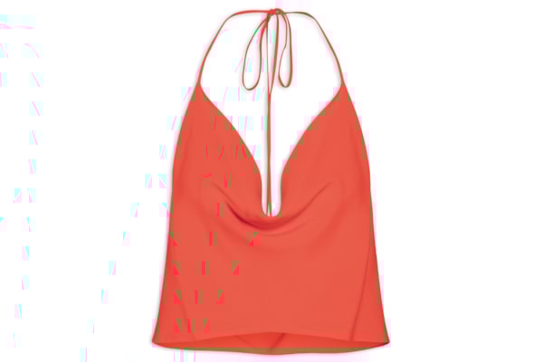 Blusa Feminina Crepe Decotada - Vermelho