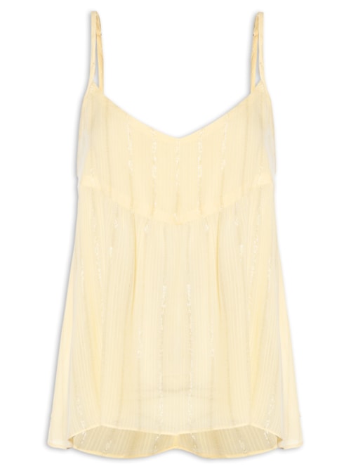 Blusa Feminina Crepe Estampa Céu Sereno – Amarelo