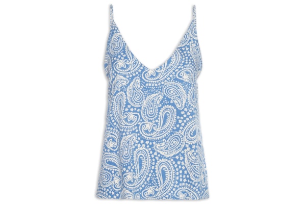 Blusa Feminina Crepe Estampa Céu Sereno - Azul