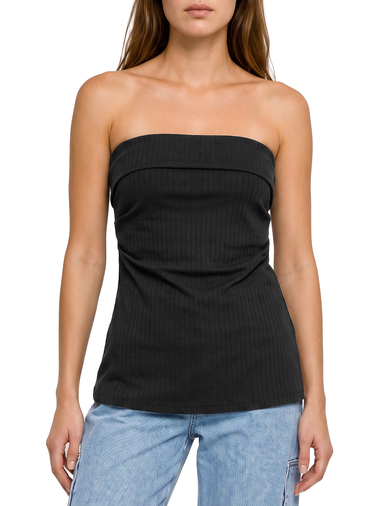 Blusa Feminina Crepe Scala Preto Lez A Lez