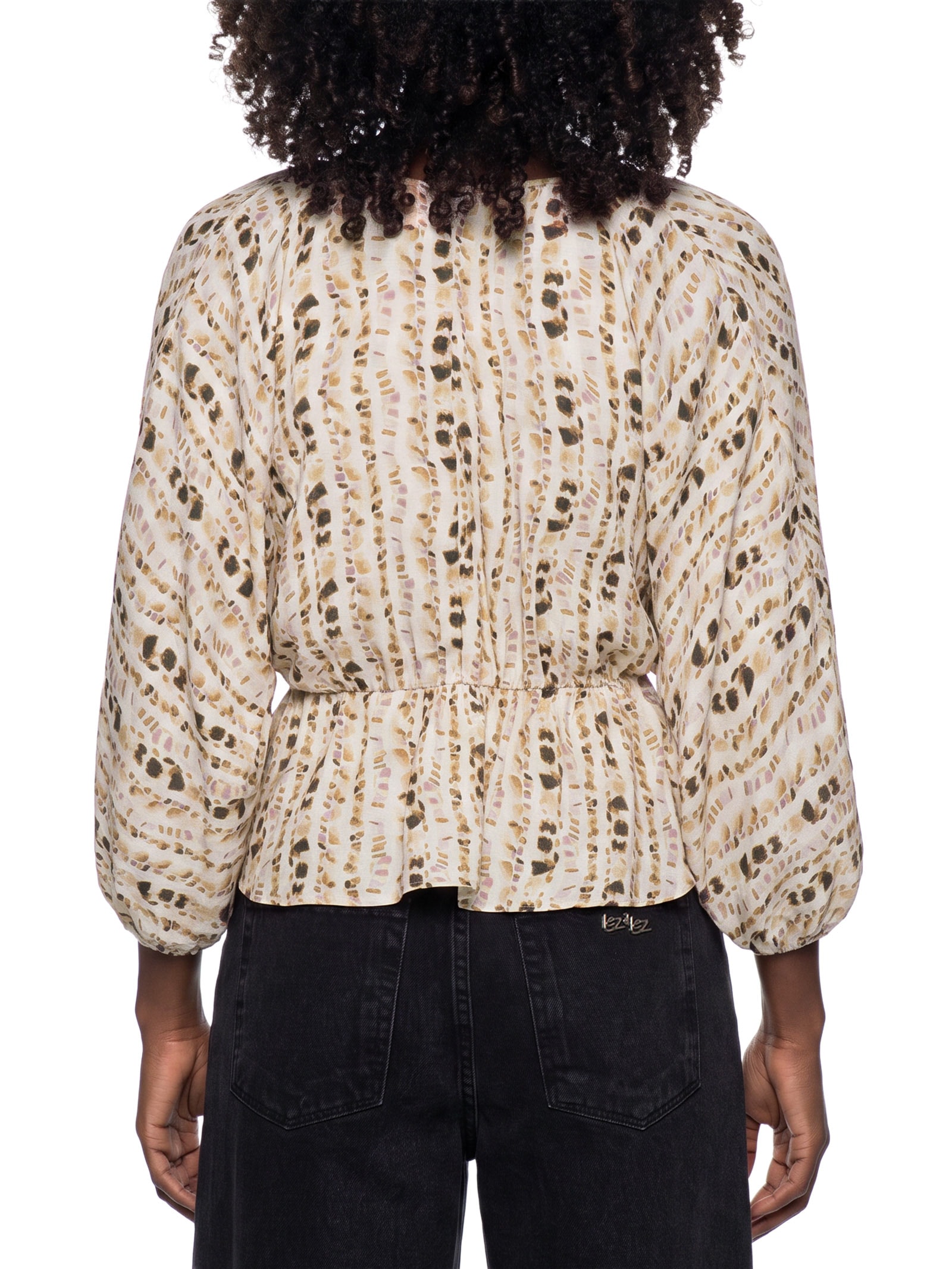 Blusa Feminina Crepe Zurique Manga 3/4 – Amarelo Lez A Lez
