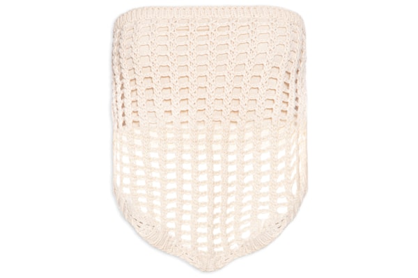 Blusa Feminina Crochet Lenço - Bege