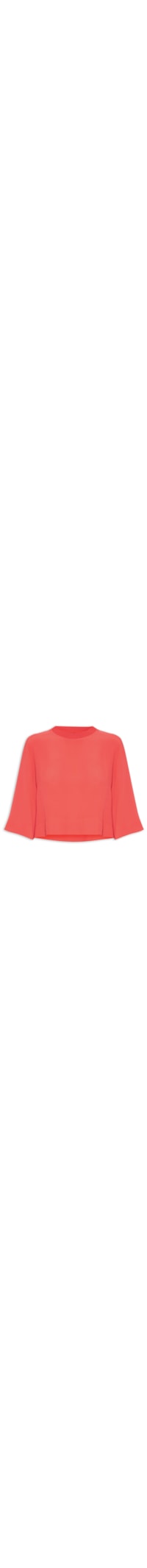 Blusa Feminina Cropped Básica - Vermelho
