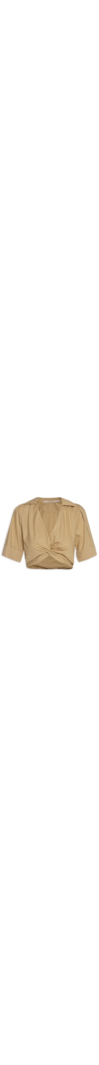 Blusa Feminina Cropped - Bege