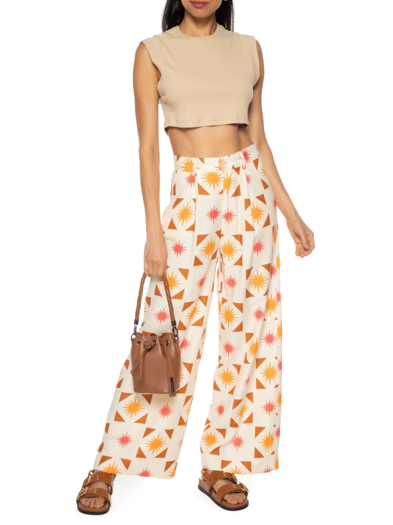 Blusa Feminina Cropped Bege Hering