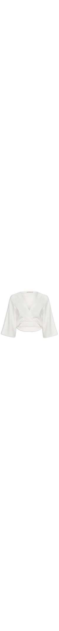 Blusa Feminina Cropped - Branco