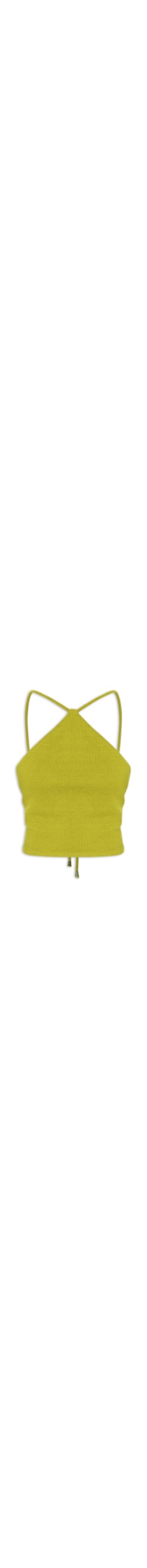 Blusa Feminina Cropped Frente Única - Verde