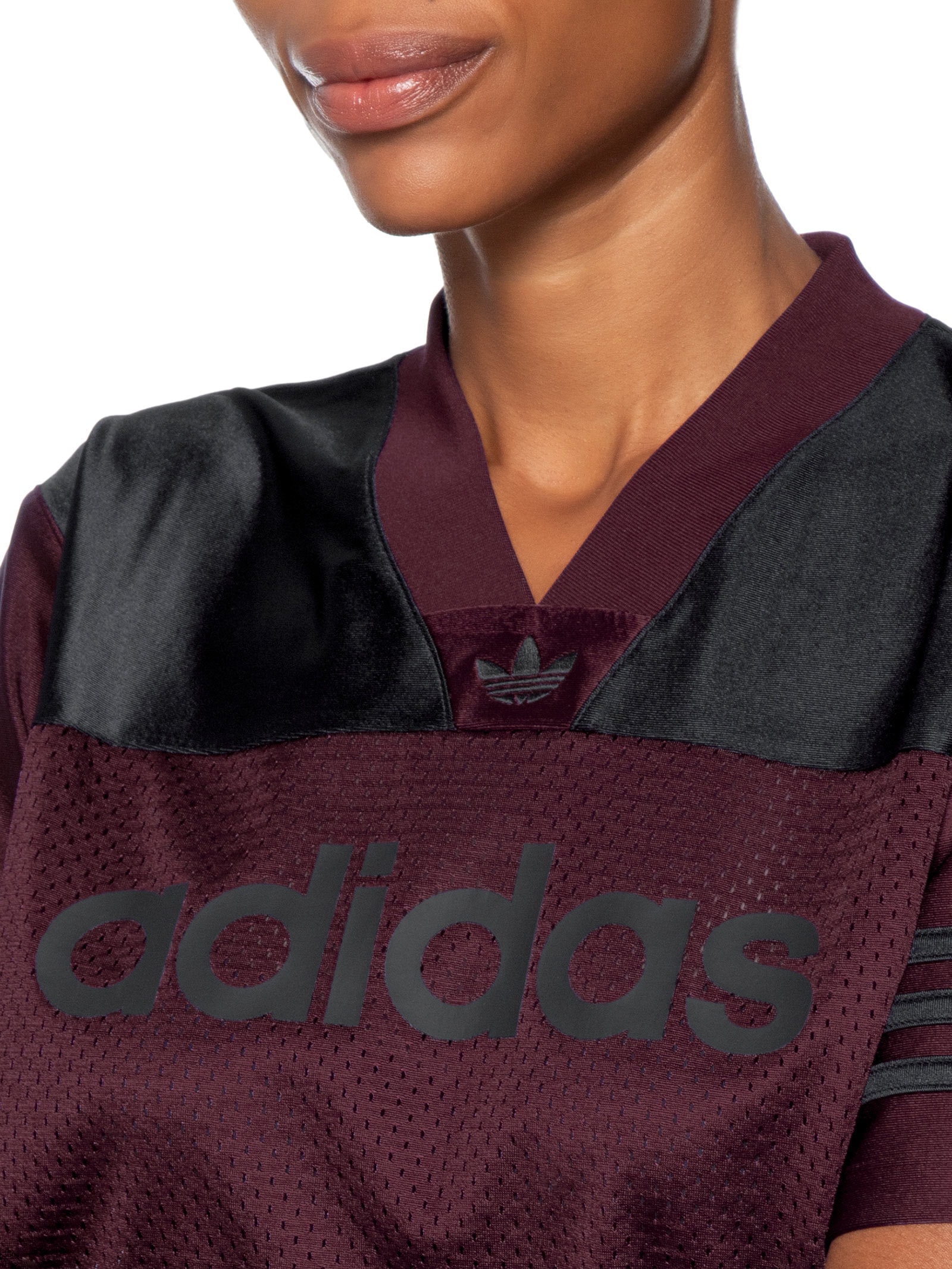 Blusa Feminina Cropped Jersey Adicolor Vermelho Adidas Originals