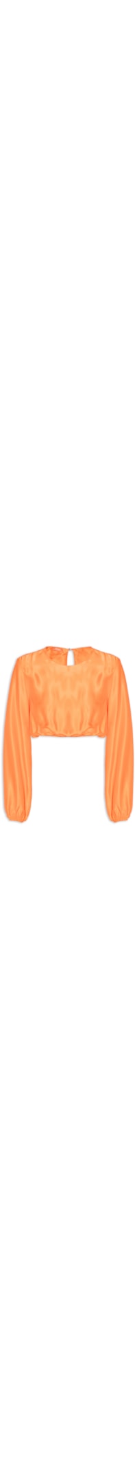 Blusa Feminina Cropped - Laranja