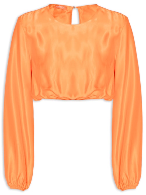 Blusa Feminina Cropped - Laranja