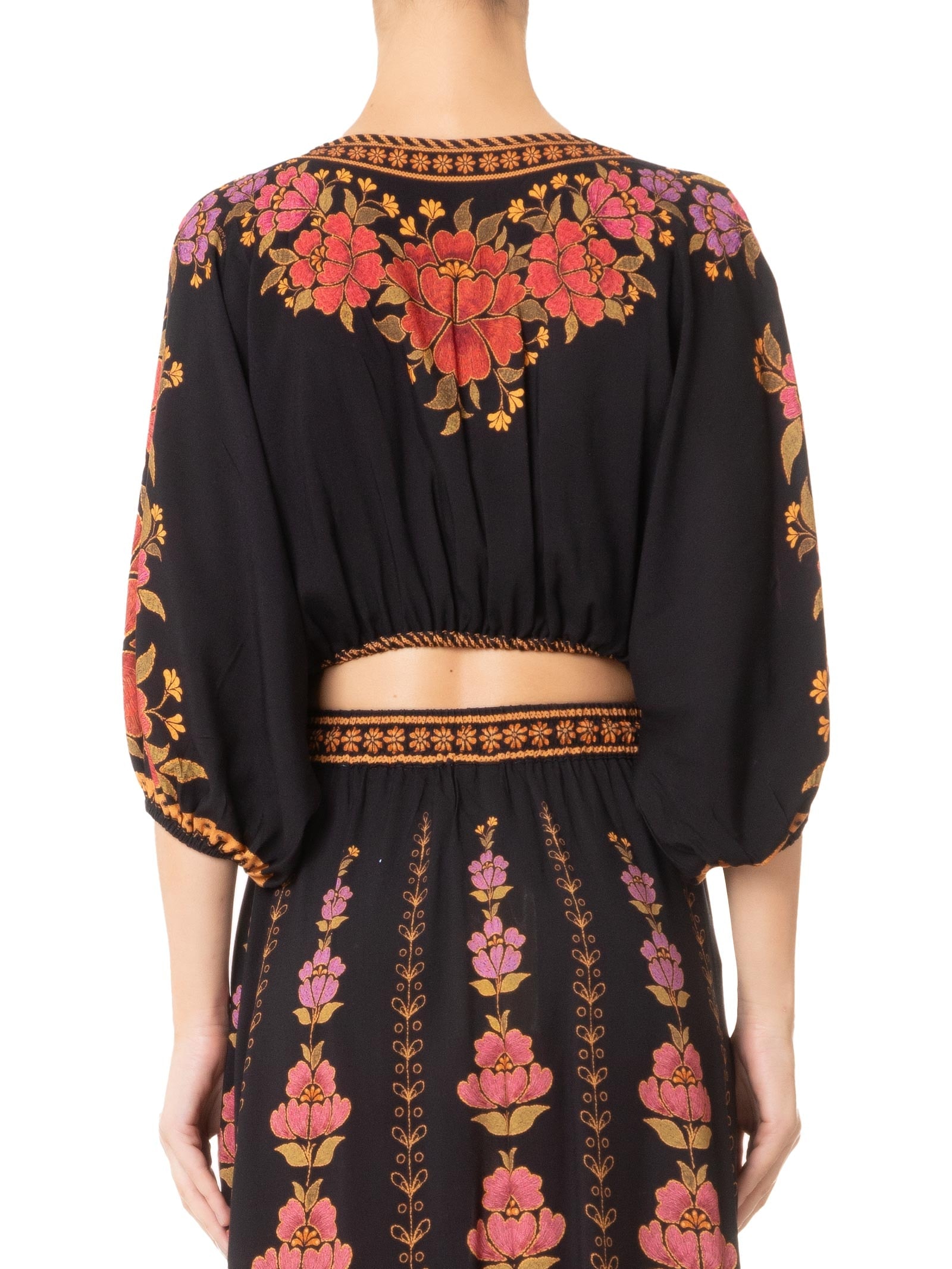 Blusa Feminina Cropped Madalena Preto Farm