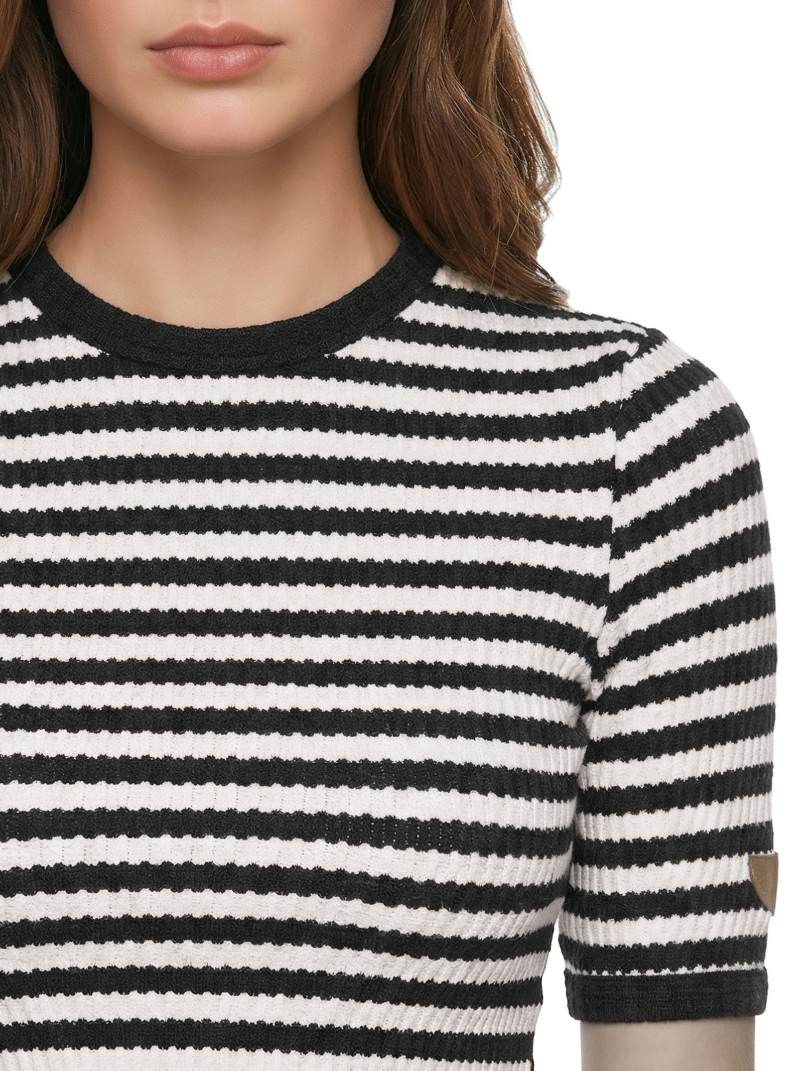 Blusa Feminina Cropped Manga Curta Branco Lança Perfume