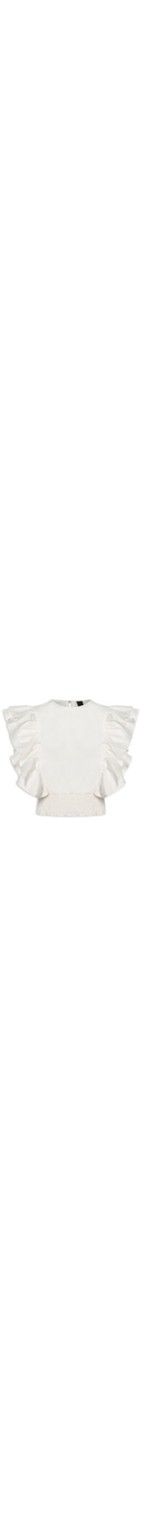 Blusa Feminina Cropped - Off White