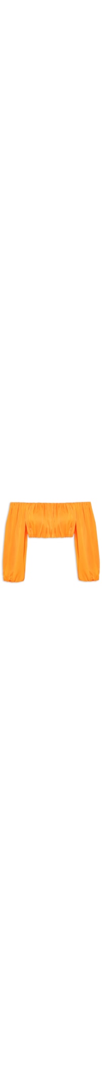Blusa Feminina Cropped Ombro A Ombro - Laranja
