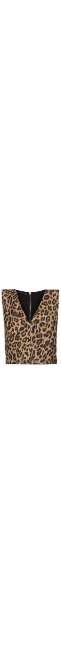 Blusa Feminina Cropped Onça - Animal Print