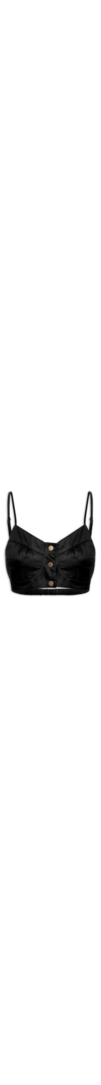 Blusa Feminina Cropped - Preto