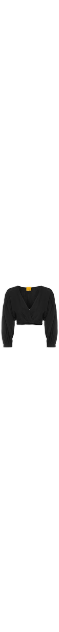 Blusa Feminina Cropped - Preto