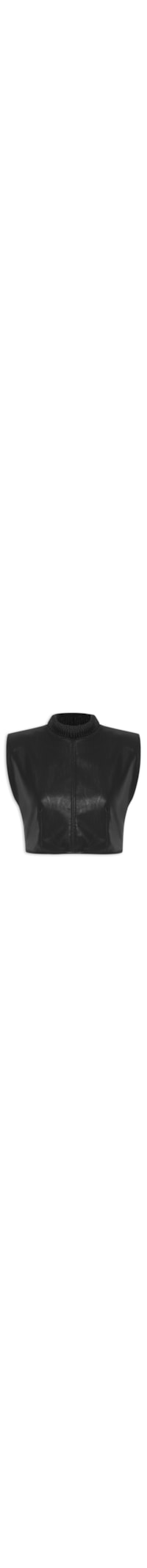 Blusa Feminina Cropped - Preto