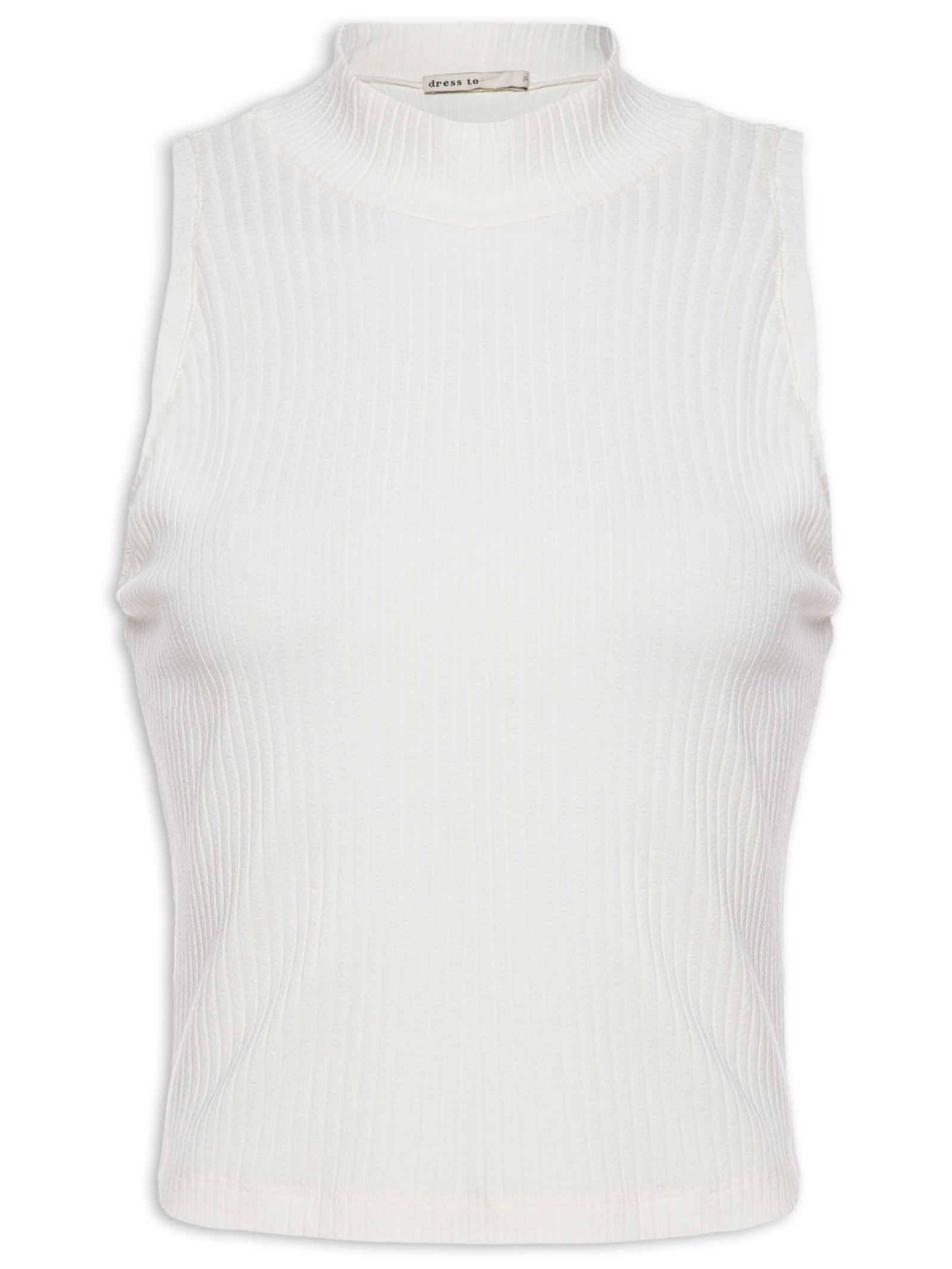 Blusa Feminina Cropped Raglan Canelada Off White Dress To