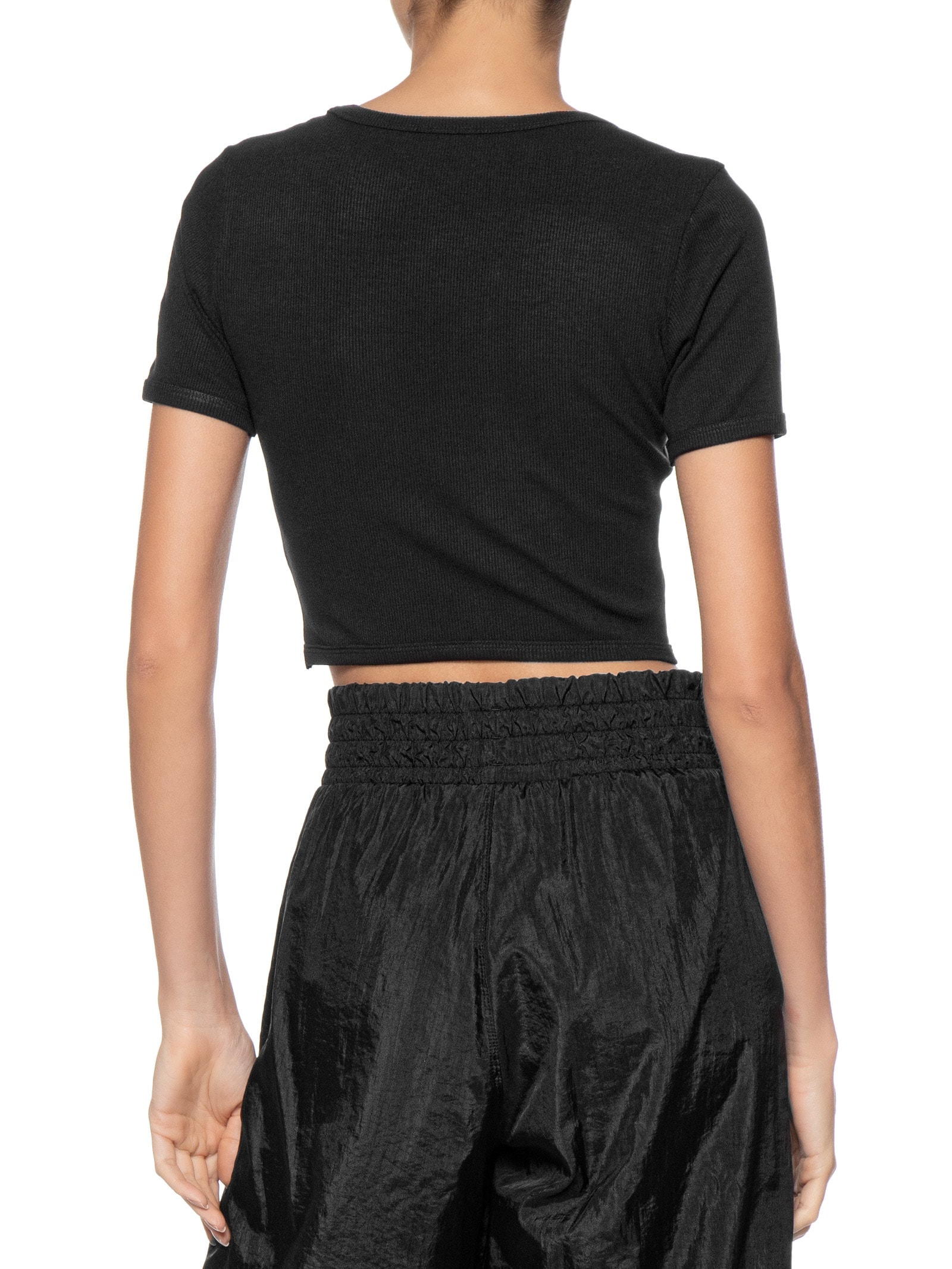 Blusa Feminina Cropped Rib Branco Fila