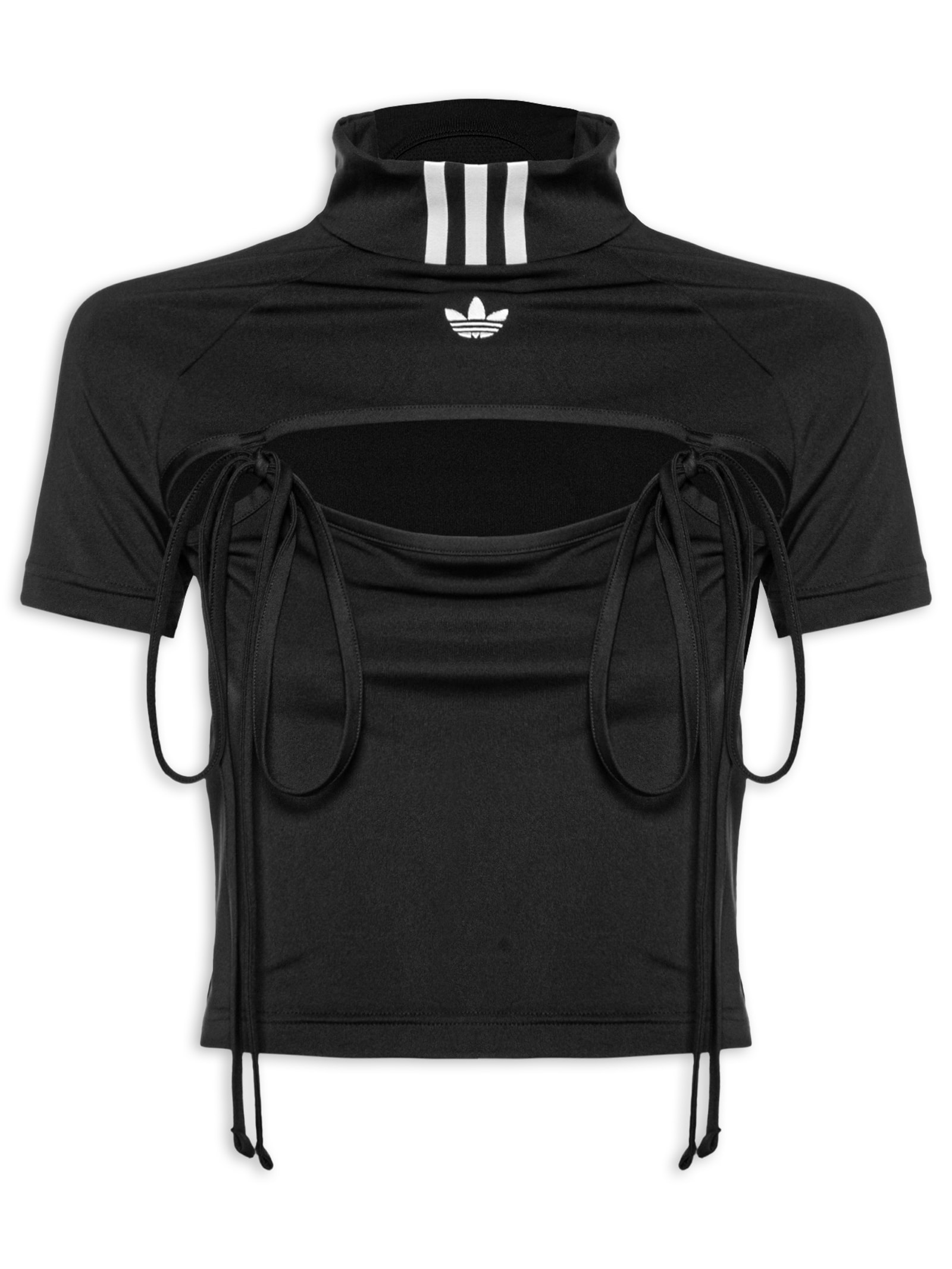 Adidas Originals - Blusa Feminina Cropped Ribbon Cut-Out - Preto