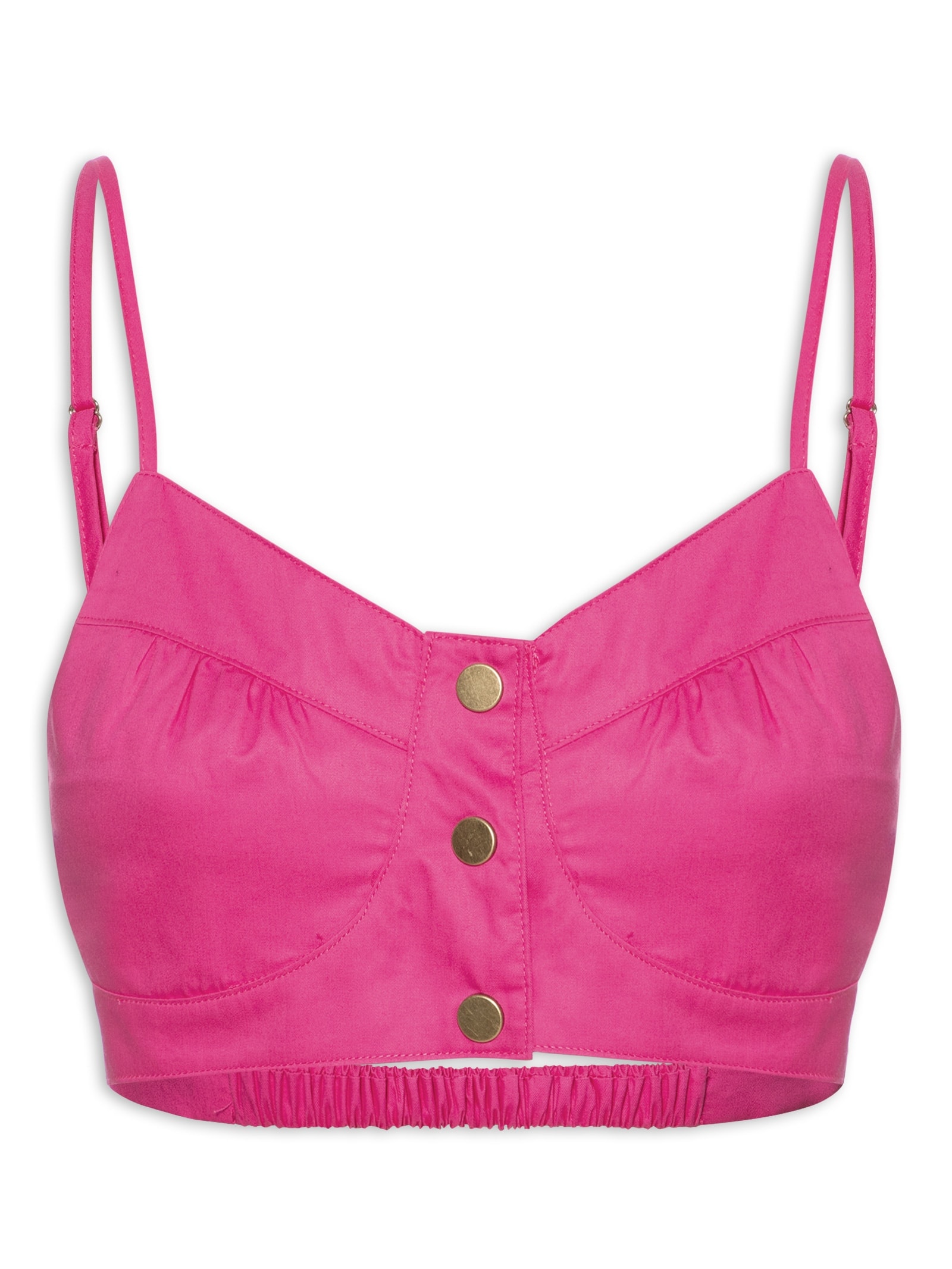 Blusa Feminina Cropped Rosa Market 33