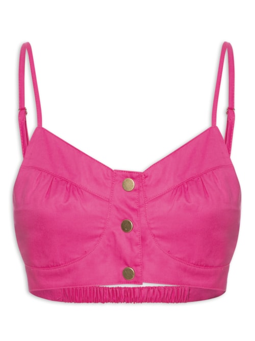 Blusa Feminina Cropped – Rosa