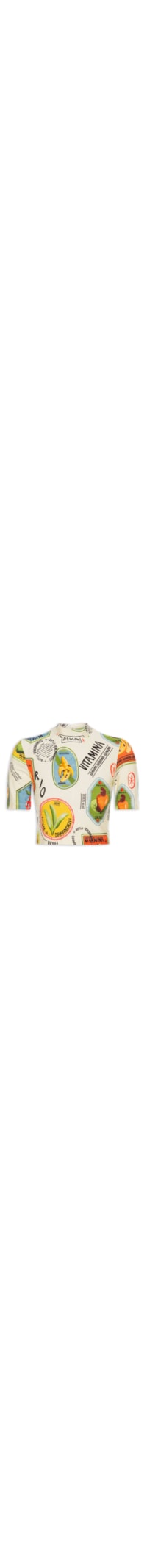 Blusa Feminina Cropped Selo Coisa Nossa - Bege