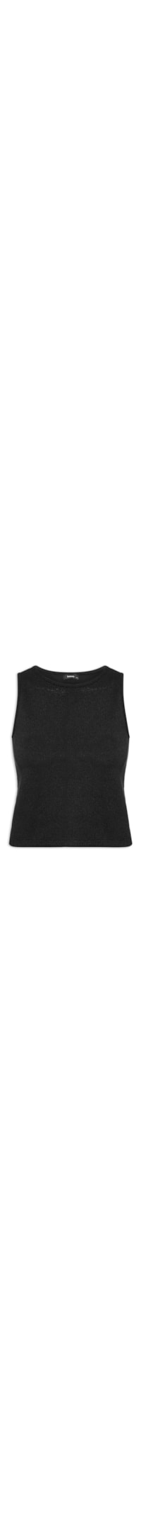 Blusa Feminina Cropped Texturizado - Preto