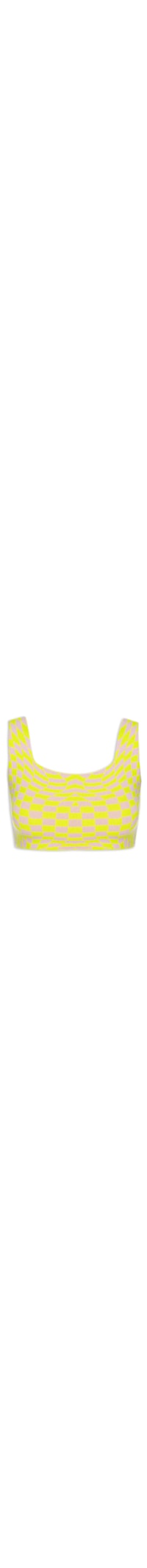 Blusa Feminina Cropped Tricot - Amarelo