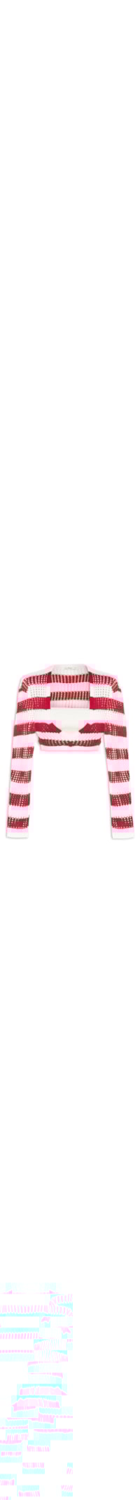 Blusa Feminina Cropped Tricot Listrada - Off White