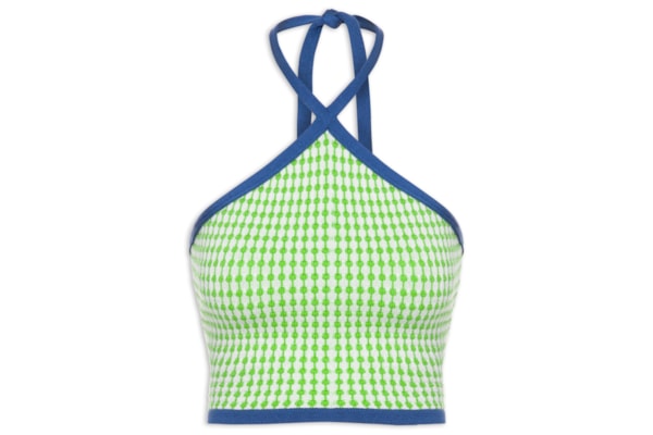 Blusa Feminina Cropped Tricot - Verde