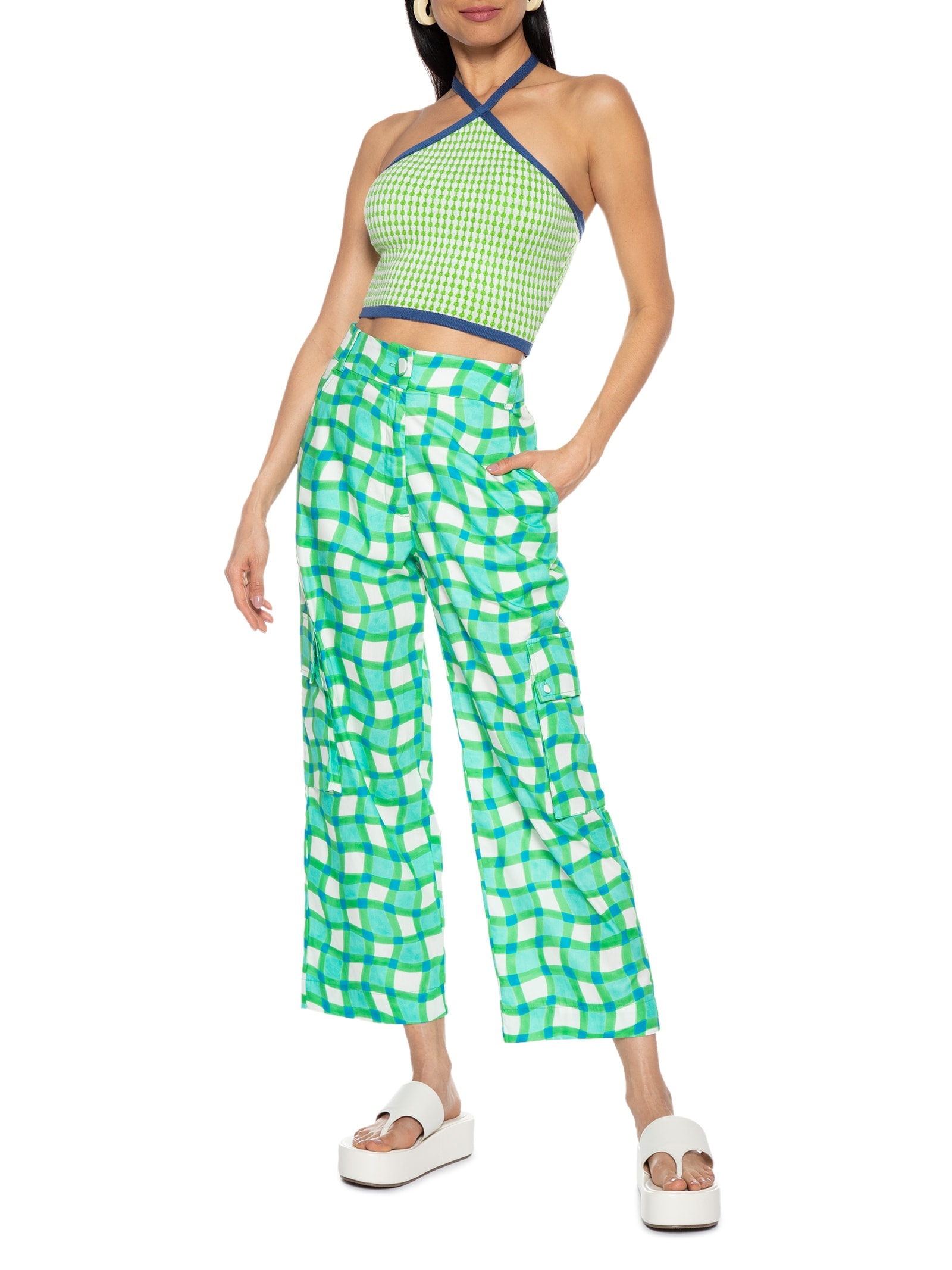 Blusa Feminina Cropped Tricot Verde Dress To