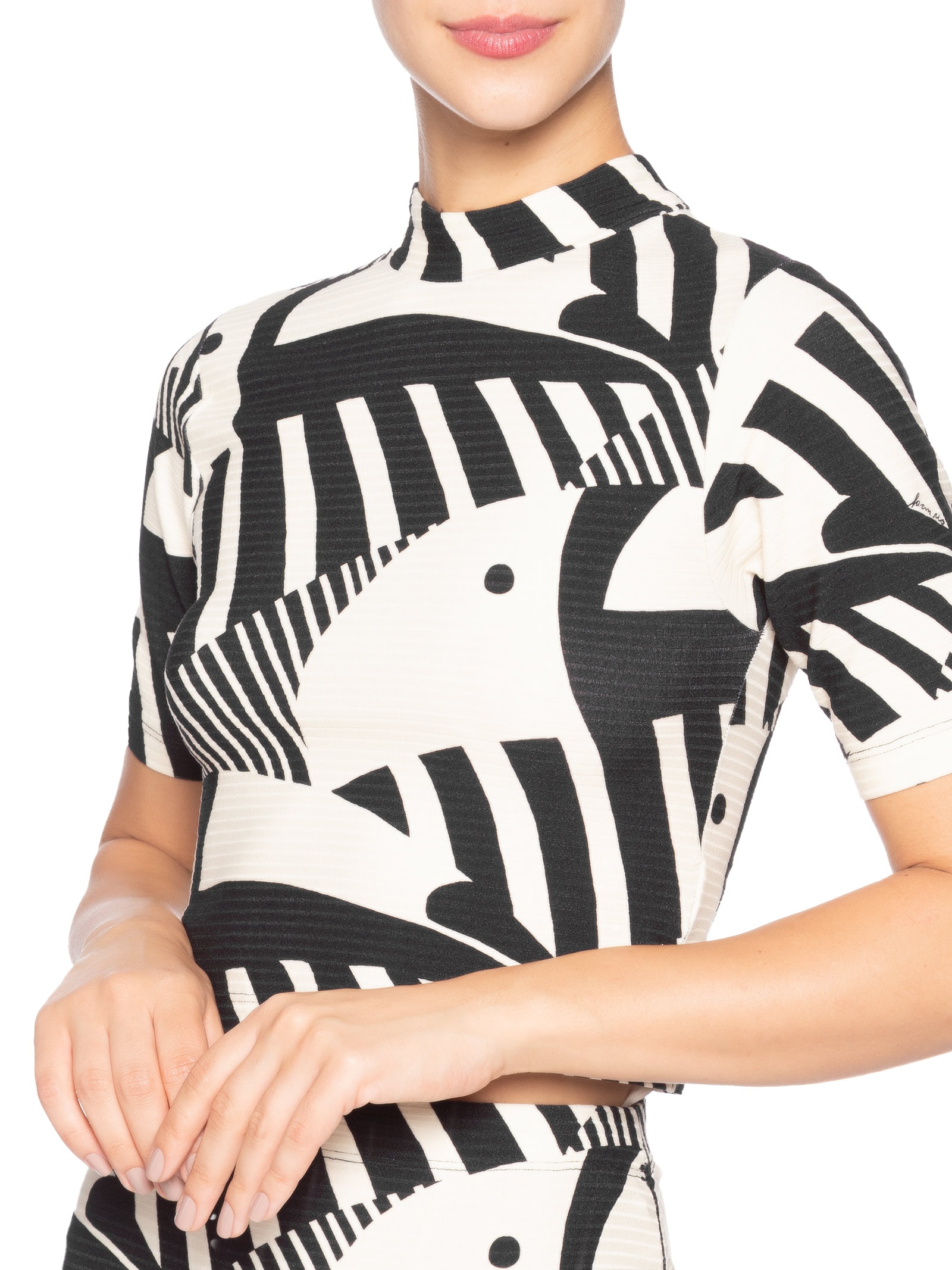 Blusa Feminina Cropped Tuca Legal Preto Farm