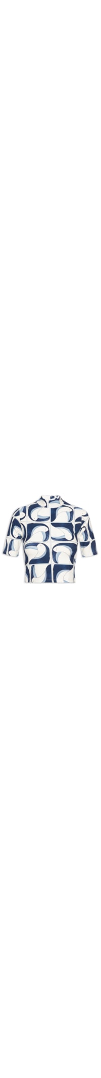Blusa Feminina Cropped Tuca Tropical - Azul