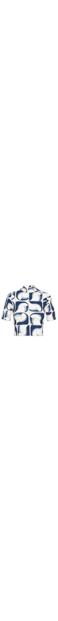 Blusa Feminina Cropped Tuca Tropical - Azul