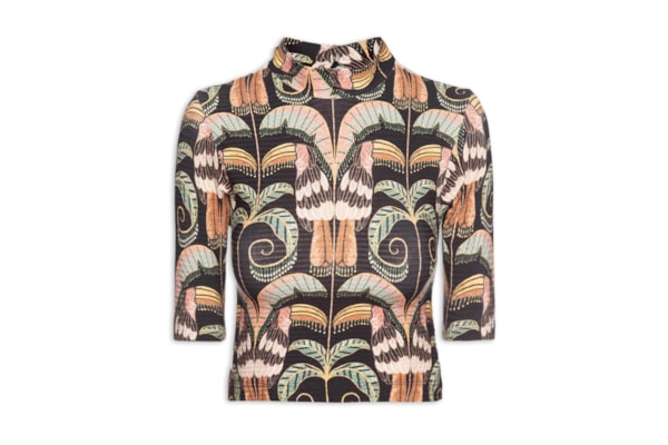 Blusa Feminina Cropped Tucano Real - Preto