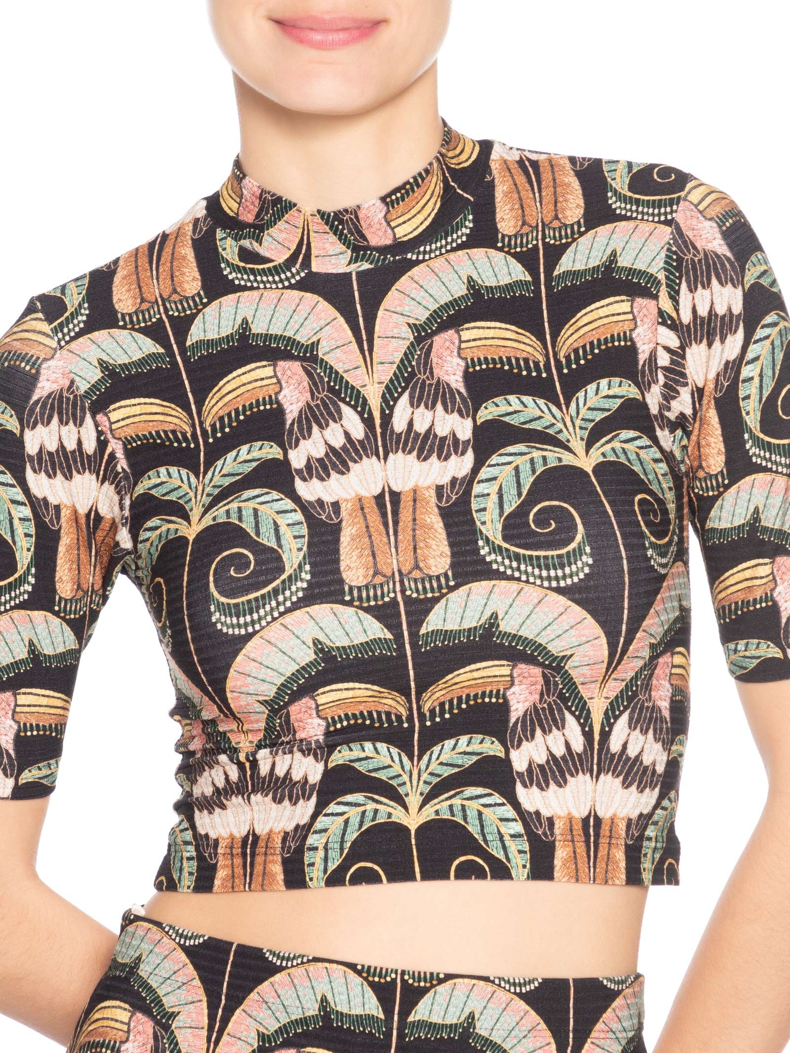 Blusa Feminina Cropped Tucano Real Preto Farm