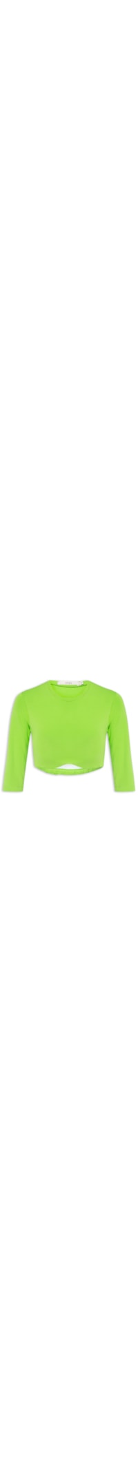Blusa Feminina Cropped - Verde