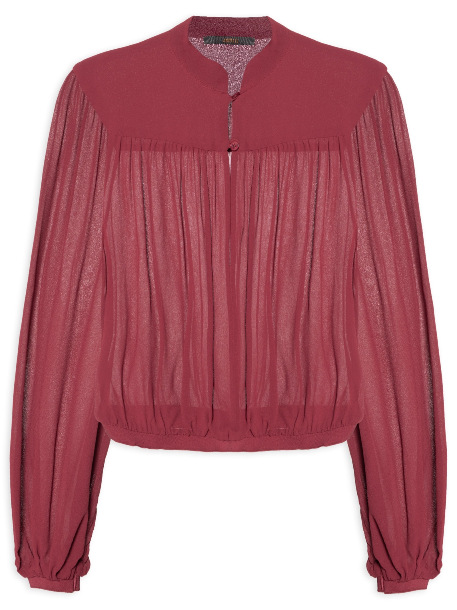 Blusa Feminina Cropped Vermelho Animale