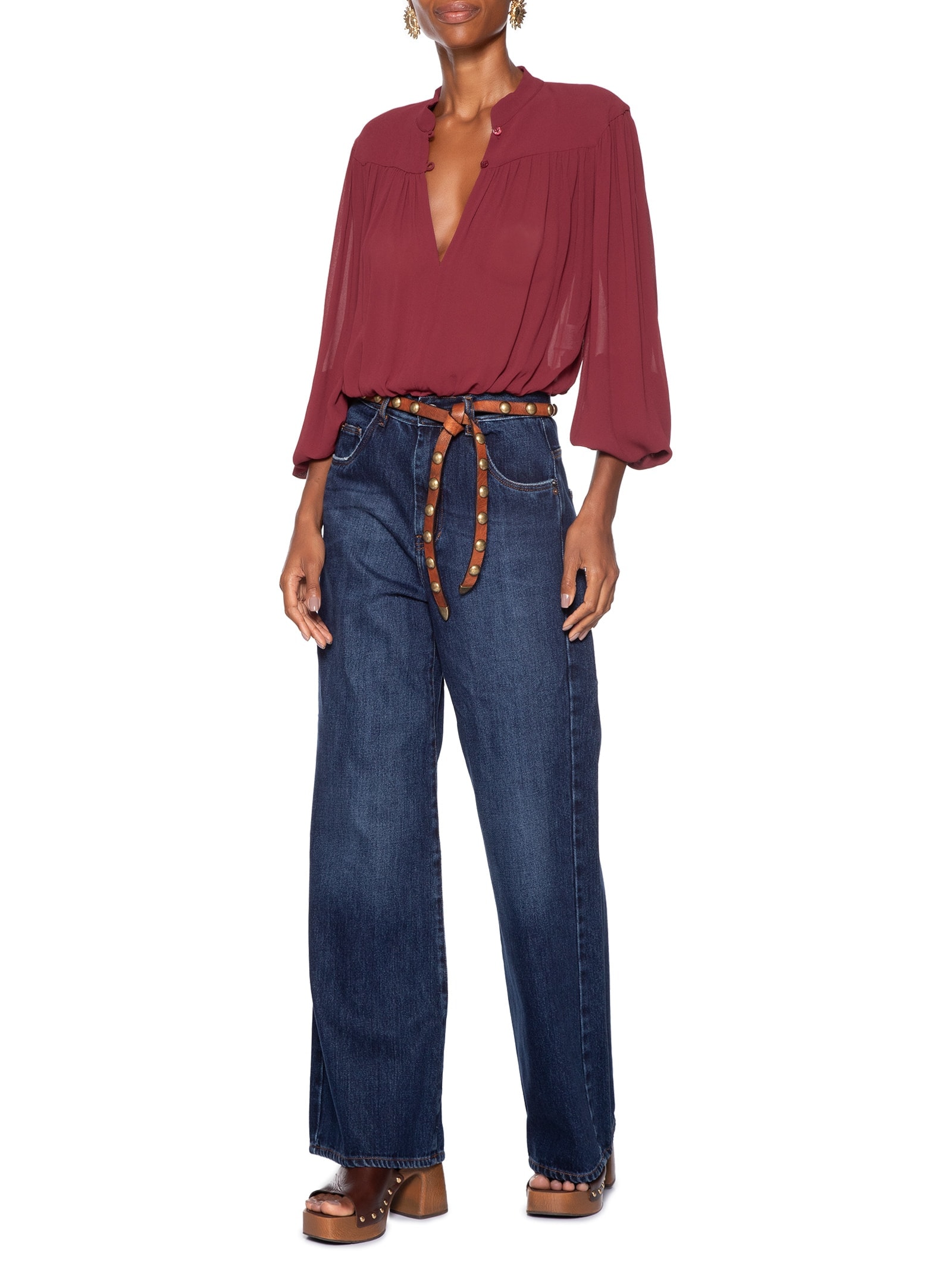 Blusa Feminina Cropped Vermelho Animale