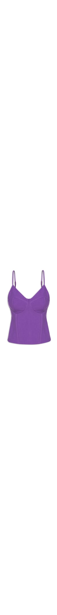 Blusa Feminina Curta De Alças - Roxo