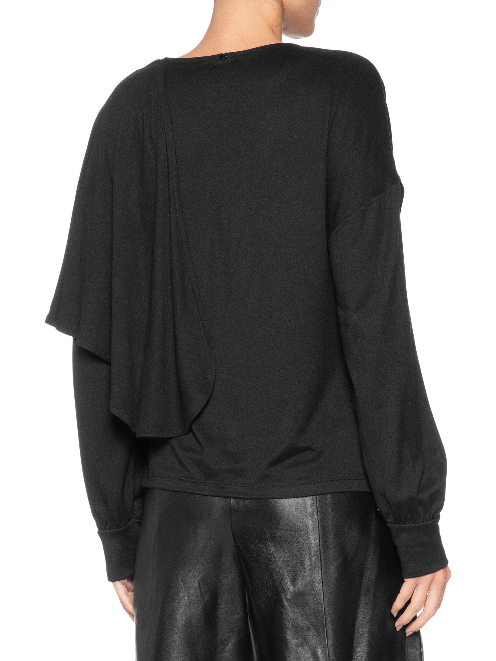 Blusa Feminina Dara Manga Longa Preto Le Lis