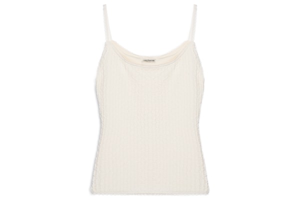 Blusa Feminina De Alça Malha Texturizada - Bege