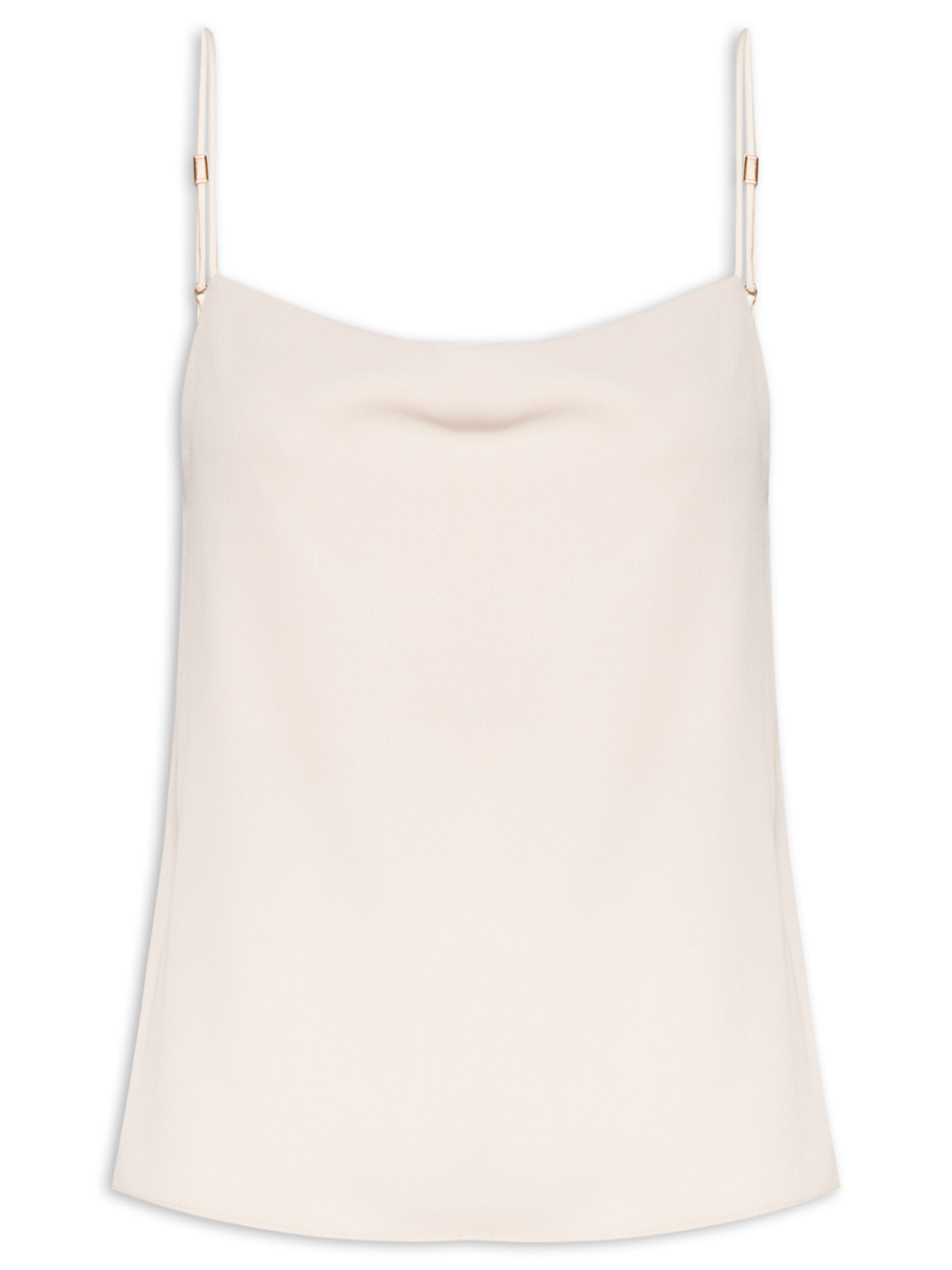 Blusa Feminina de Alças em Crepe – Bege Lança Perfume